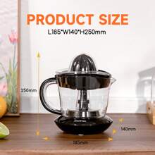 1pc Aigostar Orange Juicer Machine With Dual-Direction Juicing, Modular Design, Adjustable Filter, 2 Juicing Heads, 700ml Large Capacity, 40W, For Oranges, Grapefruits, Lemons - EU F Type Plug(220-240V) - View 8