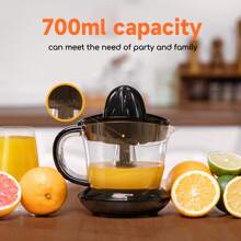 1pc Aigostar Orange Juicer Machine With Dual-Direction Juicing, Modular Design, Adjustable Filter, 2 Juicing Heads, 700ml Large Capacity, 40W, For Oranges, Grapefruits, Lemons - EU F Type Plug(220-240V) - View 5