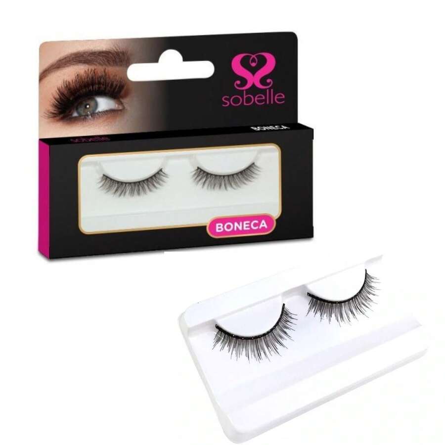 Natural False Eyelashes Silk Sobelle Doll Model - màu đen - Xem 1