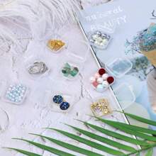 10 hộp nhựa vuông trong suốt mini có nắp bản lề, tiện lợi cho việc sắp xếp, hộp đựng đồ trang sức mini, hộp đựng nút tai để đựng đồ trang sức, đồ kim khí, đồ thủ công, hạt cườm và nhiều vật dụng nhỏ khác - Trong sáng - Xem 10