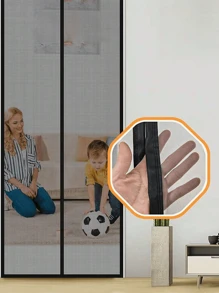 Rideau moustiquaire magnétique de porte, rideau moustiquaire magnétique de porte pratique pour animaux de compagnie - la moustiquaire magnétique de porte garde les insectes éloignés, moustiquaire magnétique de porte de garage simple d'un seul véhicule, moustiquaire à insectes pour porte de garage, patio, porche avec bord inférieur lesté magnétique