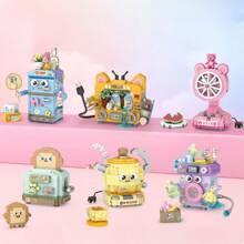 A Set Of Small Particle Assembly DIY Toy Building Blocks, Sweetheart Series Of Style, Old Household Appliances Including Refrigerators, TVs, Fans And Washing Machines, Suitable For Back To School, New Year, Easter, Valentine's Day, Birthdays And Other Festivals. Can Be Used For Creative Home DIY Decoration, Artistic Living Room And Bedroom Decoration. Also A Creative Home DIY Decoration Puzzle Combination Toy Bouquet, Suitable For Valentine's Day, Spring Festival, School Gifts And Other Occasions. The Interesting Building Blocks Can Be Used For Creative Home DIY Decoration, Interesting Small Challenge Building Blocks To Exercise Hands-On And Brain Skills. It Is A DIY Creative Home Decoration And Room Decoration For Toys For Adults, And A Gift For Festivals And Occasions Such As Birthdays, Easter, Mother's Day, Father's Day, Etc. Please Follow Our Store To Get The Latest Information On New Products. Room Decoration