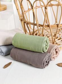 1 件装柔软保暖婴儿包巾竹纤维 2 层婴儿襁褓包巾婴儿襁褓毯纱布毛巾适合男孩和女孩情人节爱