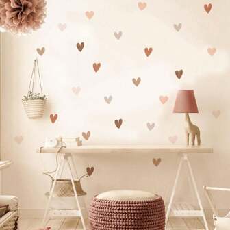 Boho Wall Stickers Girls Bedroom Removable Wall Decals Nursery Kids Room Decor Vinyl Murals DIY Cute Decorations 6 Sheets Baby Shower Family Decorations Gifts
