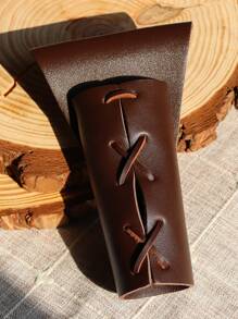 1 chiếc bao da đeo thắt lưng bằng da PU kiểu cổ điển có dây buộc - Túi đeo thắt lưng có thể điều chỉnh để đựng kiếm giả và quạt xếp, phụ kiện trang phục thời Phục Hưng. - Nhiều màu - Xem 11