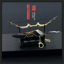 Ancient Weapon Model - Dragon Gallbladder Spear, Three Kingdoms Zhang Fei & Guan Yu, Full Metal Craft Figurine - Multicolor - View 4