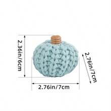 1 件彩色新针织南瓜装饰，DIY 手工彩色南瓜派对装饰道具 - 彩色 - 查看 2