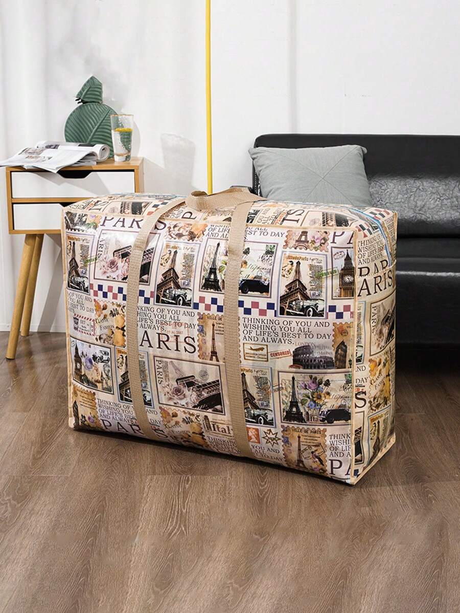 1pc Storage Bag, Packing Bag, Moving Bag - For Travel, Dorm, Home Organization, Moving - Heavy Duty Pencil Case Room Decor Home Decor Kitchen Wall Decor Bed Room Decor School Supplies School Decorations Decor Festival Decor Room Decor Home Decor Bed Room Decor Dress Pants Shoes Jeans Boots Skirt Bedroom, Organizer, Home Storage, White T Shirt Women, Black Pants Women, Ladies Winter Clothes, Dress, - 1pc - View 1