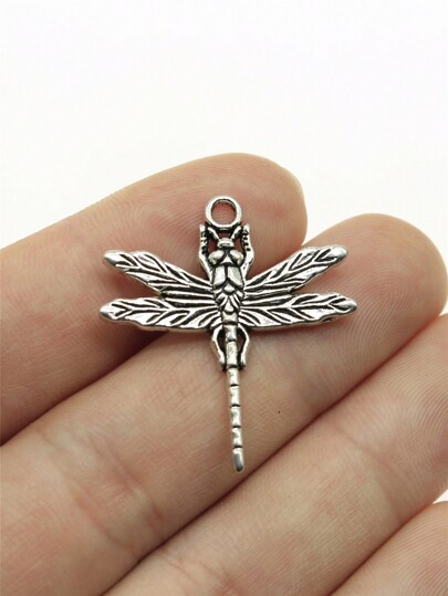 10 Stücke 31x28mm (1,22x1,1 Zoll) Libellen Anhänger für DIY Schmuckherstellung, Halskette, Schlüsselanhänger, Handykette, Armband Herstellung, Zubehör, Handwerkskunst Herstellung, Schmuckfunde