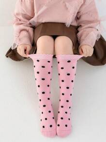 3pcs/Set Soft & Comfortable Knee-High Striped Socks For Girls, Suitable For Preschool, Students, Uniforms, All Seasons - Multicolor - View 2