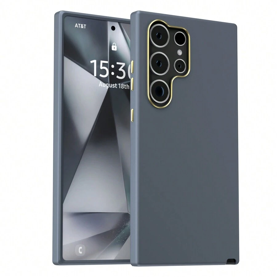 Premium Case Cover Samsung A02 A05 A10 A12 A14 A15 A20 A21S A32 4G A34 5G A54 M02 M23 M51 F13Note 20 J5 Prime Premium Velvet Silicone Case - 灰色的 - 查看 1
