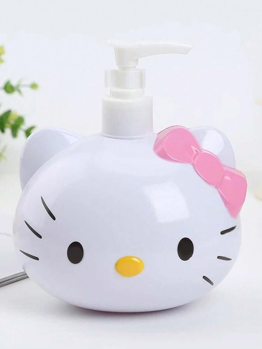Cartoon 450ML Travel Body Wash Shampoo Lotion Dispenser Pressure Bottle