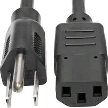 Cable Trifasico De Corriente Alimentacion Pc Cpu Monitor 1.2m - Negro - Ver 2