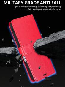 翻盖皮套 + 支架手机壳 + 高工艺 + 全套手机壳兼容 Apple IPhone 16 Pro Max/ S24 Ultra/Redmi Note 13 Pro，兼容 Apple IPhone 11/12/13/14/15 Pro Max、S24 Ultra、OPPO、VIVO、Redmi Note 11/12/13 Pro - 紅色 - 查看 4