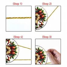 1/2 chiếc chuông Giáng sinh 2D hình quả cầu bắt nắng, đồ trang trí treo cửa sổ bằng kính sơn Acrylic, thích hợp cho phòng ngủ, sân vườn, trang trí hiên nhà, quà tặng ngày lễ cho bạn bè và gia đình - Nhiều màu - Xem 5