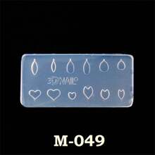 1 PC Beautiful Nail Art Silicone Mold 16 Designs Durable 3D Stereo Crystal Carving Jewelry Earring Pendant Mold Crystal Powder Carved Nail Art Tool - Multicolor - View 4