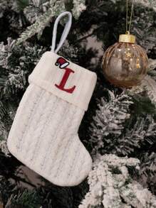 1pc Home Decor White Christmas Socks Knitted Socks Woolen Socks Embroidered Letters Candy Gift Bag Creative Holiday Festive Letters White Christmas Socks Gift Bag,Wedding Birthday Party Decor, Holiday Decor, Socks Gift Bag, Thanksgiving Decor, Christmas Decor, Room Decor, Home Decor,Christmas Gift Christmas Decorations Home Christmas Gifts Christmas Decor - Multicolor - View 32