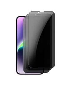 3 miếng kính cường lực chống nhìn trộm bảo vệ màn hình tương thích với iPhone 16 15 14 13 12 11 Pro Max XR X XS Max 7 8 Plus - màu đen - Xem 11