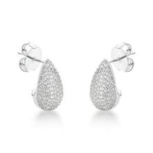 Silver  Earring - 銀色 - 查看 1