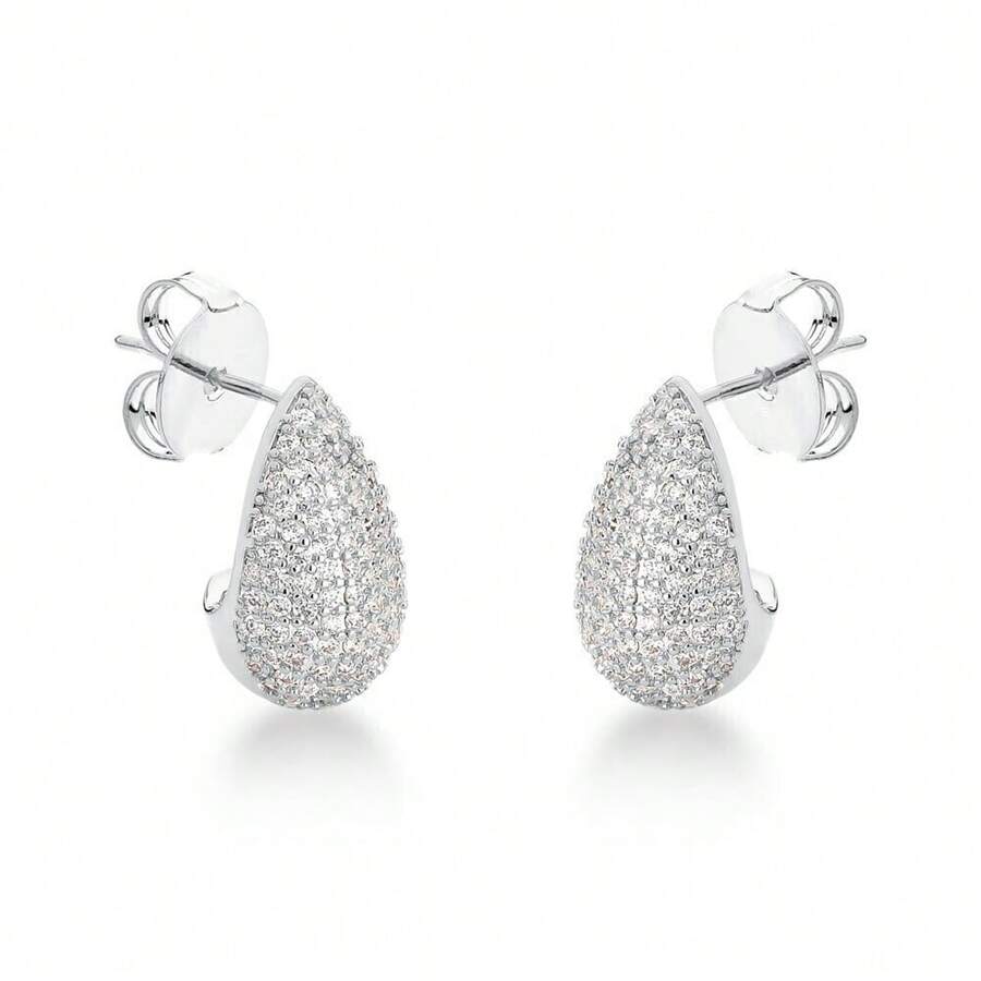 Silver  Earring - 銀色 - 查看 1