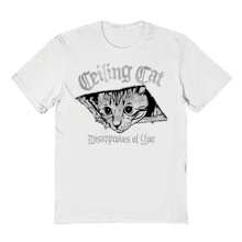 Haywood & Main Ceiling Cat Disapproves Cats Unisex Graphic Cotton Short-Sleeve T-Shirt - White - View 1