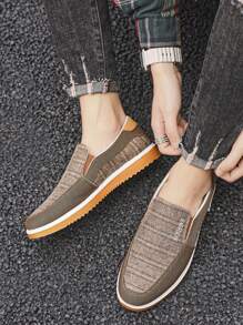 Scarpe in tela da uomo per estate e autunno, scarpe vulcanizzate versatili da uomo, tomaia in tessuto traspirante, suola spessa, sneaker casual