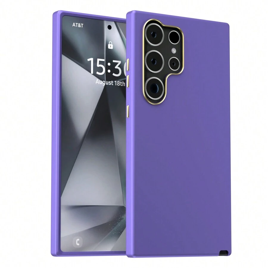 Premium Case Cover Samsung A02 A05 A10 A12 A14 A15 A20 A21S A32 4G A34 5G A54 M02 M23 M51 F13Note 20 J5 Prime Premium Velvet Silicone Case - 紫色的 - 查看 1