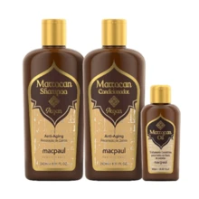 Macpaul Special Kit Shampoo Conditioner And Argan Oil Moroccan Argan - Marrón Mocha - Ver 1