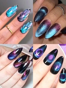 1 Chai 9D Bột Mắt Mèo Tắc Kè Hoa Từ Tính Lấp Lánh Làm Móng Nghệ Thuật Làm Móng Bột Mạ Crom Laser Xanh Tím Holographic Gel Sơn Móng Tay Trang Trí Nghệ Thuật Làm Móng Tay Y2K Tự Làm Tại Tiệm Làm Móng - Nhiều màu - Xem 6