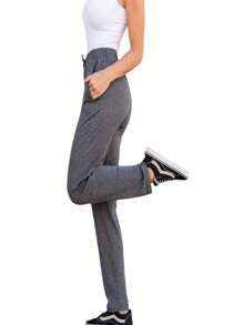 Viscolycra Mesh Pants Plus Size Comfortable Loose - Grey - View 2