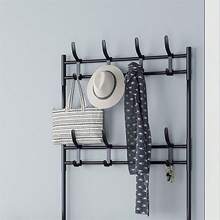 Shoe Rack Hanger Clothes Rack 4 Tiers Shelves 8 Multipurpose Supports - 黑色 - 查看 8