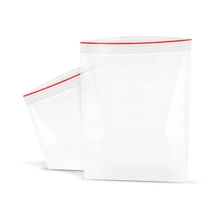 密封拉链袋 0 号 4x4cm - 套件 200 个用于旅行收纳袋、化妆包、化妆袋、度假收纳袋、大容量化妆品收纳化妆盒，适用于口红、刷子、护肤品、手机、硬币、小物品，适用于家庭、礼物、度假和节日万圣节圣诞节多功能用途 - 無色 - 查看 3