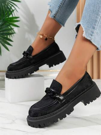 Women's Loafers Shoes New Summer Breathable College Style Slip-On High-Level Thick Sole Platform Oxfords