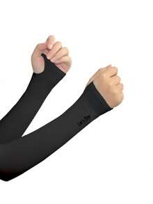 1 Set de Mangas Protectoras Contra los Rayos UV, Unisex, Previene la Luz Solar (Entrega Aleatoria) - Negro - Ver 6