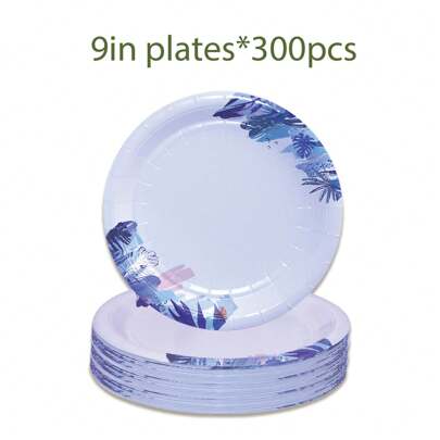 20pcs/100pcs/300pcs 9inch/7inch Disposable Paper Plates, Party Paper Plates For Birthday Party, Outdoor Picnic, Christmas Party Christmas Decor Christmas Decorations Christmas Gifts And Decor Decorations S