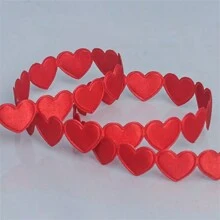 1 条心形涤纶丝带，适用于花束包装、蛋糕烘焙、礼品、DIY、圣诞节 - 彩色 - 查看 20