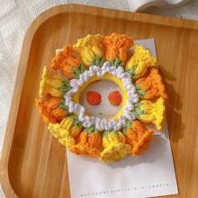 1 Stück Herbst- und Winter-Handgehäkelter Scrunchie Woll-Haargummi, gestrickter Haargummi-Wärmer, Haarschmuck für Frauen, Haargummis, Haargummis für Zöpfe, Haargummis, Haargummis, Haargummis, Haargummis