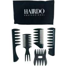 Kit 5 Professional Combs Hairstyles For Barbers - 黑色 - 查看 2