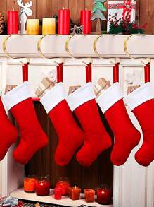 1/2 chiếc móc treo tất Giáng sinh màu vàng, móc treo lò sưởi, móc trang trí cây thông Noel chống trượt, để treo đồ trang trí Giáng sinh, tất lò sưởi, trang trí phông nền tiệc, Giáng sinh - Nhiều màu - Xem 2
