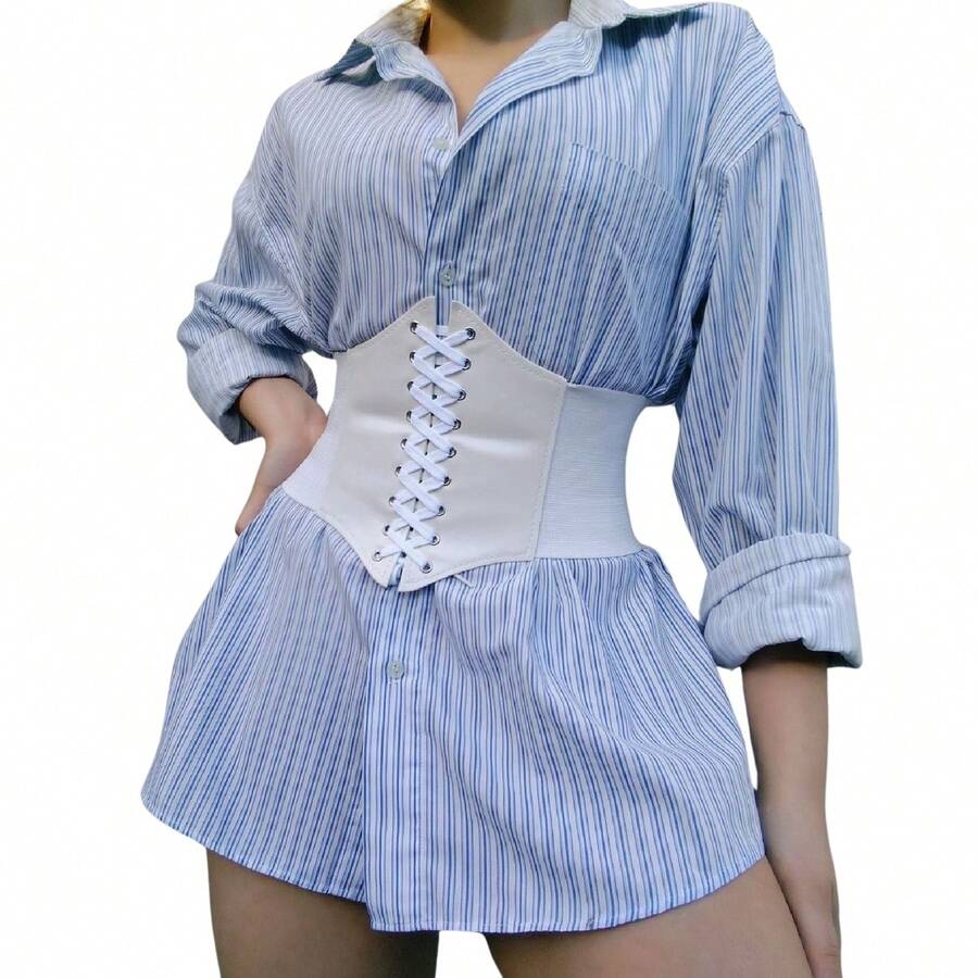 Shapewear Corset Underbust Sexy Slimming Waist Elastic Women's Belt Size 60-90 Cm National Shipping - 白色 - 查看 1