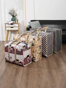 1pc Storage Bag, Packing Bag, Moving Bag - For Travel, Dorm, Home Organization, Moving - Heavy Duty Pencil Case Room Decor Home Decor Kitchen Wall Decor Bed Room Decor School Supplies School Decorations Decor Festival Decor Room Decor Home Decor Bed Room Decor Dress Pants Shoes Jeans Boots Skirt Bedroom, Organizer, Home Storage, White T Shirt Women, Black Pants Women, Ladies Winter Clothes, Dress, - 1pc - View 5