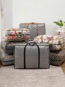 1pc Storage Bag, Packing Bag, Moving Bag - For Travel, Dorm, Home Organization, Moving - Heavy Duty Pencil Case Room Decor Home Decor Kitchen Wall Decor Bed Room Decor School Supplies School Decorations Decor Festival Decor Room Decor Home Decor Bed Room Decor Dress Pants Shoes Jeans Boots Skirt Bedroom, Organizer, Home Storage, White T Shirt Women, Black Pants Women, Ladies Winter Clothes, Dress, - 1pc - View 4