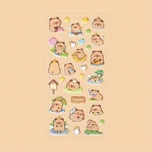 Capybara 3D Bubble Stickers For Kids Cute Cartoon Hamster Stickers For Scrapbooking, Diary, Phone, Cup Decoration - Multicolor - View 5