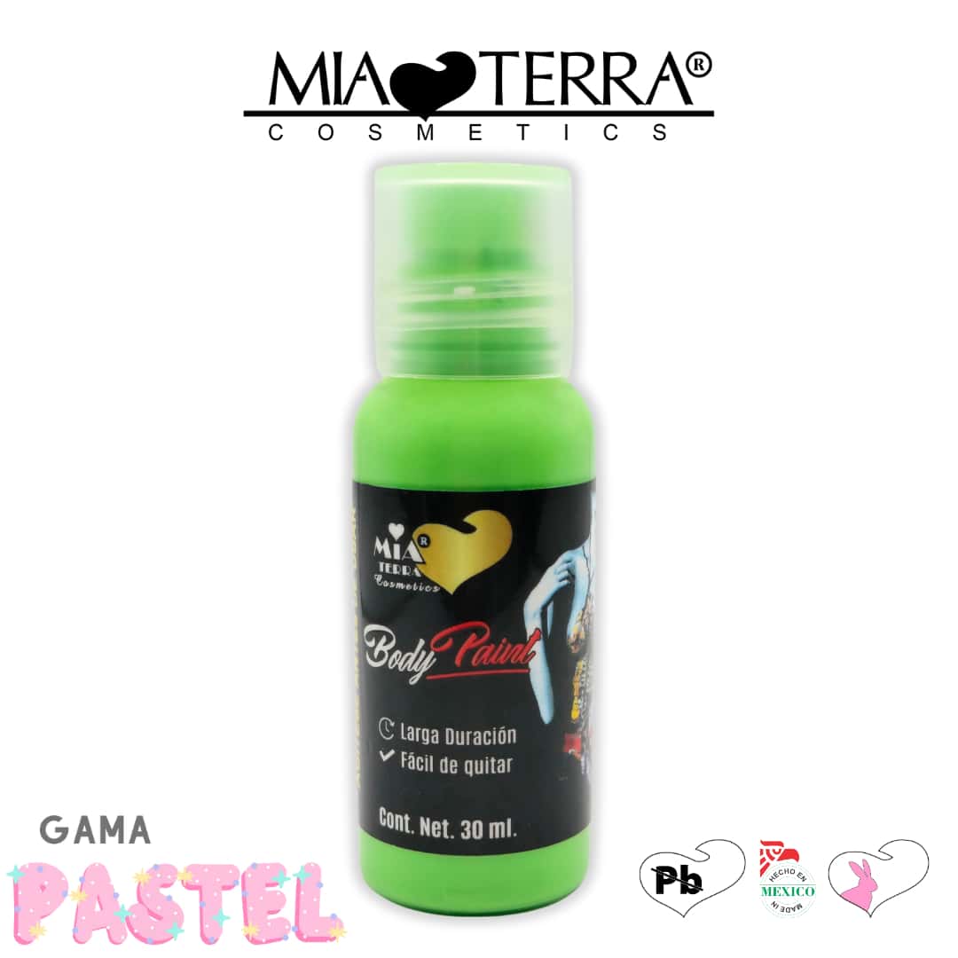 MIA TERRA COSMETICS PASTEL WATER BASE LIQUID BODY PAINT