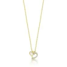 Half Heart Necklace With Gold - 金色 - 查看 1