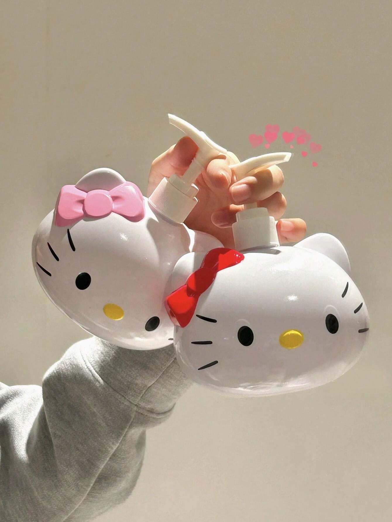 Cartoon 450ML Travel Body Wash Shampoo Lotion Dispenser Pressure Bottle