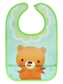 WATERPROOF BABY BIB WITH POCKET - con gái - Xem 4