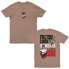 T-Shirt Missing Carbs Increases Hate Gym Cotton Fashion - 米色 - 查看 1