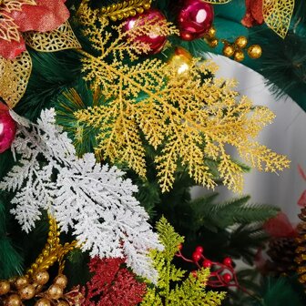 Sets de 5 piezas/10 piezas de Ramas y Picos de Pino Artificial, Ramas de Árbol de Navidad, Decoraciones Navideñas, Coronas, Decoración del Hogar, Jardín, Día de San Valentín, Regalo