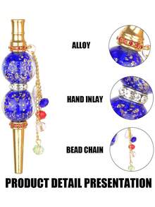 1pc Shisha Hookah Tips Diamond Hookah Accessories Luxurious Cigarette Holder Hose Interface Accessories Metal Alloy Zirconia Nozzle Creative Gift - Multicolor - View 7